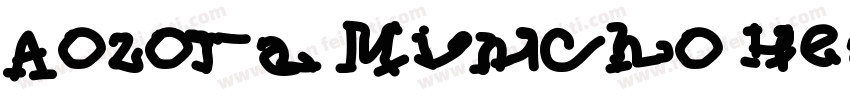 Aozora Mincho Heavy字体转换